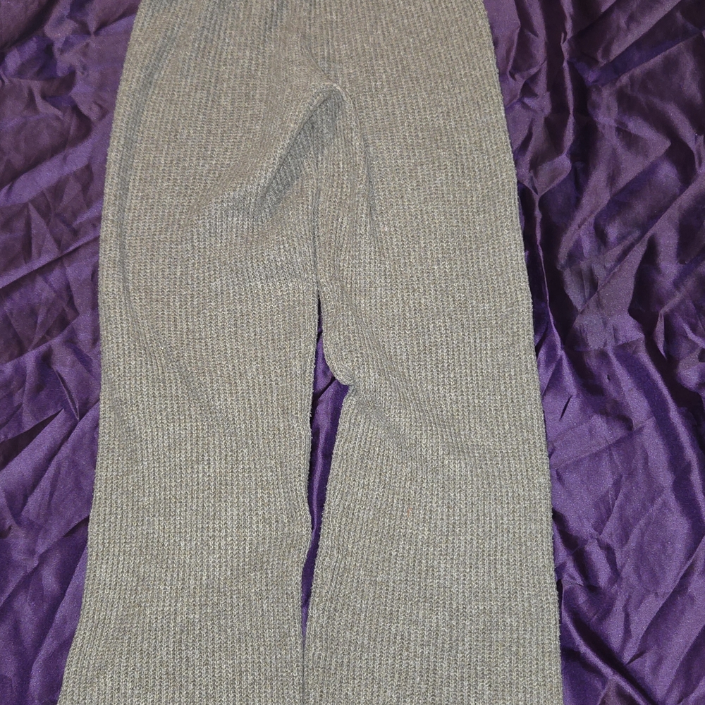Gray Ribbed Knit Pants Size S/M